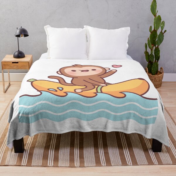 Item preview, Cute Monkey Riding On Banana Boat designed and sold by rustydoodle.