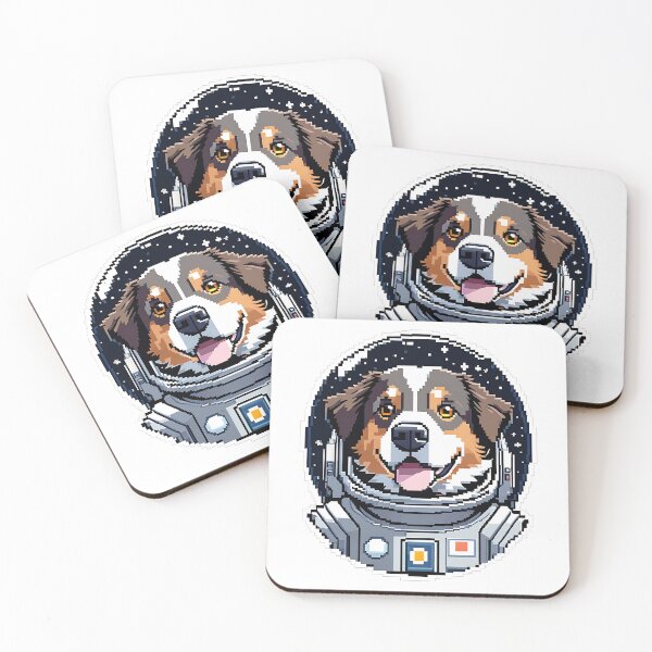Item preview, Australian Shepherd Astronaut designed and sold by tonyartprints.