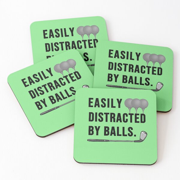 Item preview, Easily Distracted By Balls Golf Funny Ball Putt Men Golfer designed and sold by Fatimah Saeed.