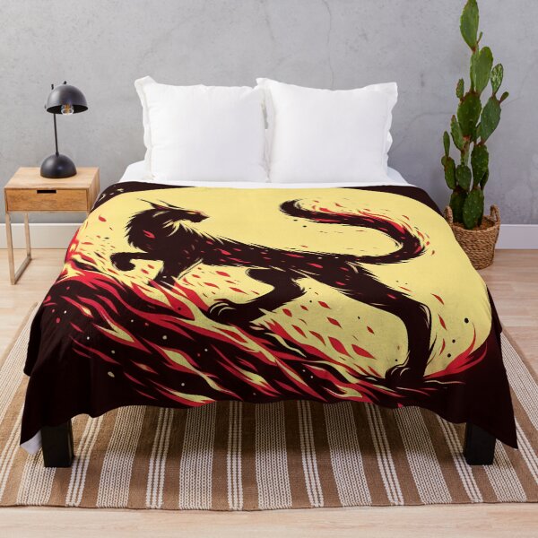Item preview, Minimalist Fire Big Cat, Ai Generated Art designed and sold by ACC .