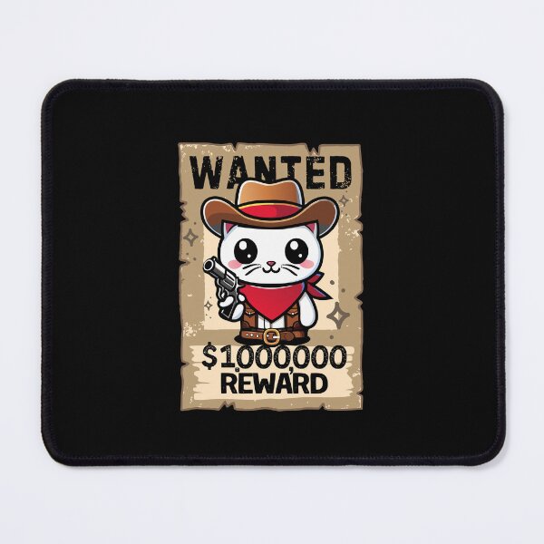 Item preview, Cat wanted, reward, gunslinger cat, gunslinger designed and sold by antcpjr682.