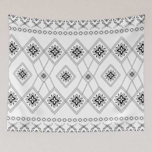 Item preview, Flowers in triangle black and white tone designed and sold by kasune-shop.