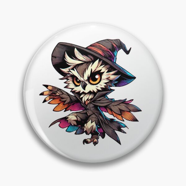 Item preview, Mystical Wizard Owl in Vibrant Colors designed and sold by Kwanbaba21.