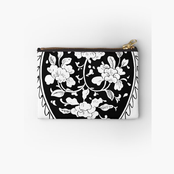 Item preview, Intricate Flowers in Black Heart-Shaped Frame designed and sold by metebf.
