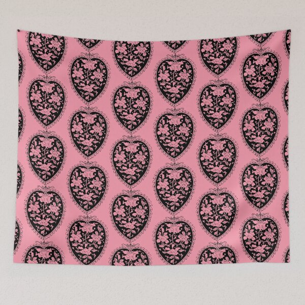 Item preview, Intricate Flowers in Black Heart-Shaped Frame designed and sold by metebf.