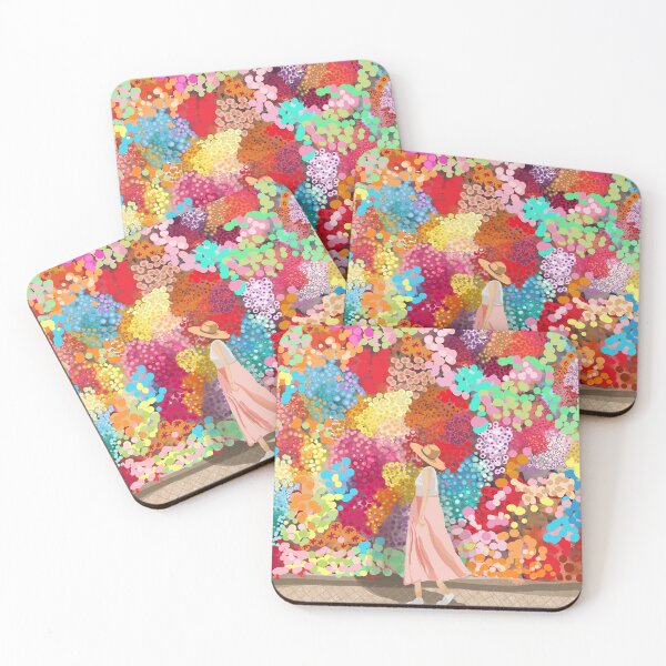 Item preview, Colorful floral wall designed and sold by tipitoes.