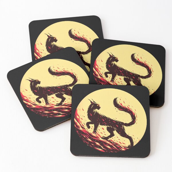 Item preview, Minimalist Fire Big Cat, Ai Generated Art  designed and sold by ACC .
