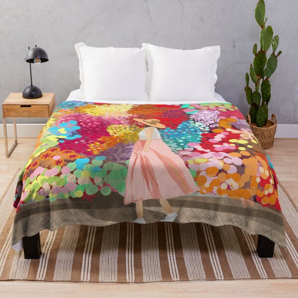 Item preview, Colorful floral wall designed and sold by tipitoes.