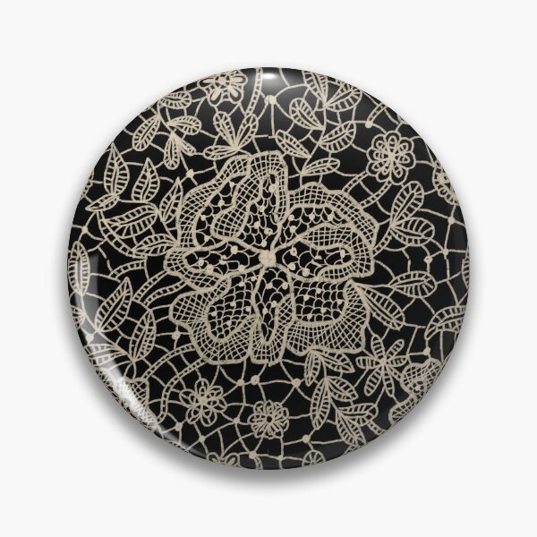 Item preview, Faux Lace Vintage Floral Doodle designed and sold by Ornaglyphology.