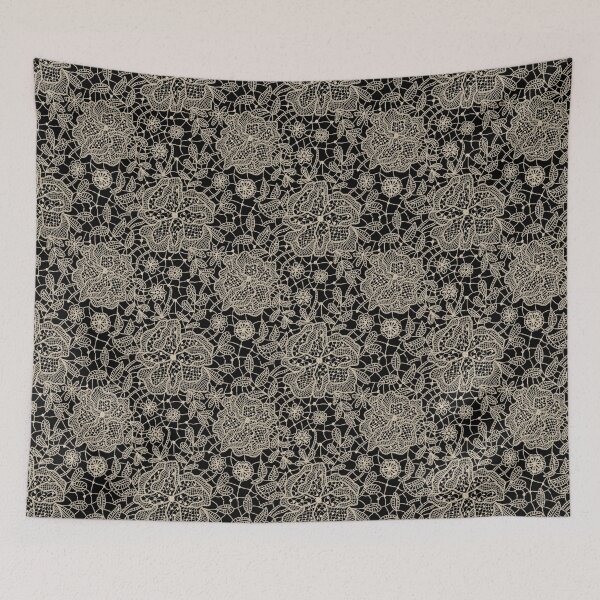 Item preview, Faux Lace Vintage Floral Doodle designed and sold by Ornaglyphology.