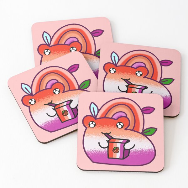 Item preview, Lesbian subtle pride frog designed and sold by Quacktails.