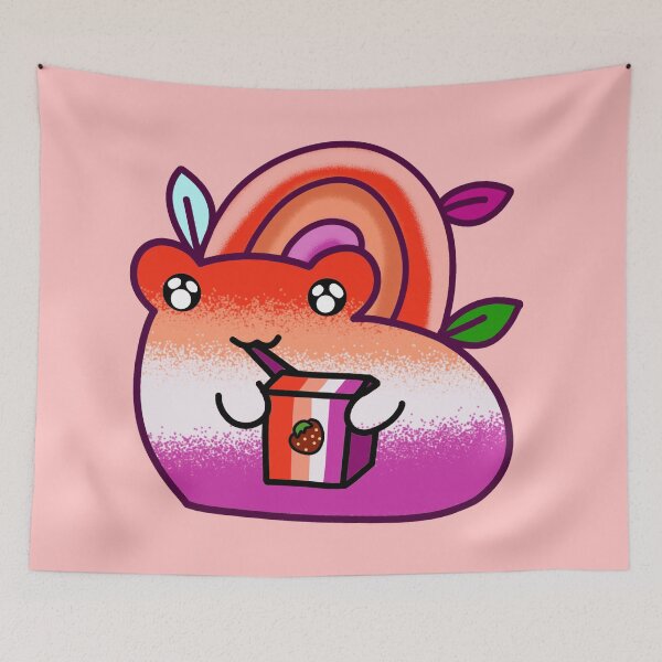 Item preview, Lesbian subtle pride frog designed and sold by Quacktails.