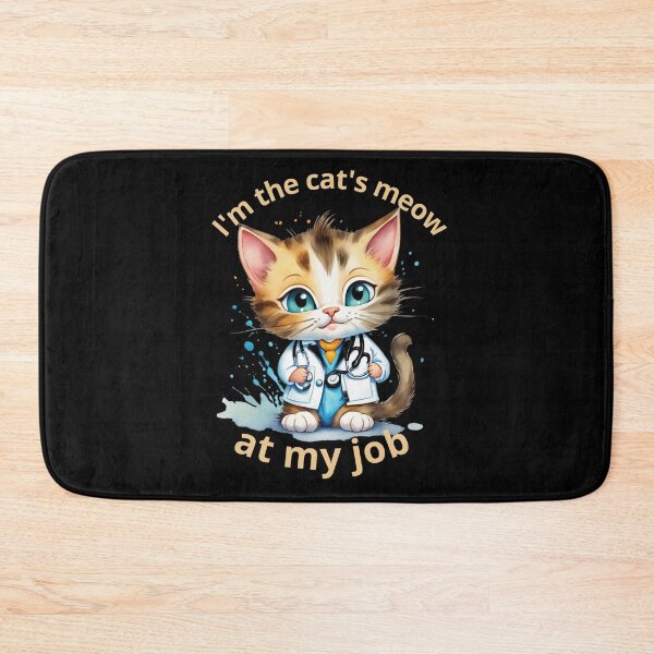 Item preview, I'm the cat's meow at my job. Sweet kitty doctor designed and sold by maciej999.