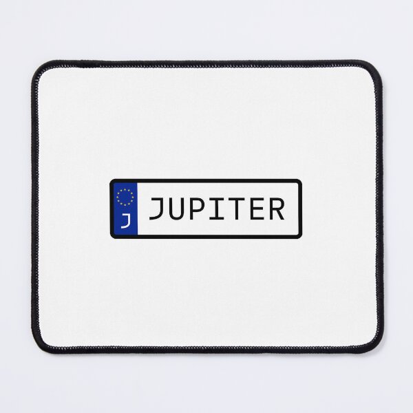 Item preview, Jupiter EU Number Plate designed and sold by PatchMerch.
