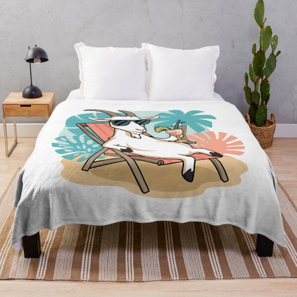 Item preview, A Chillin Goat With Sunglasses On designed and sold by Maikokol.