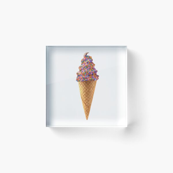Item preview, Rainbow Sprinkles Chocolate Ice Cream Cone designed and sold by Deborah Camp.