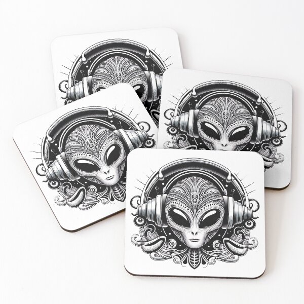 Item preview, Alien enjoying some music designed and sold by JrSkDesign ✅ .