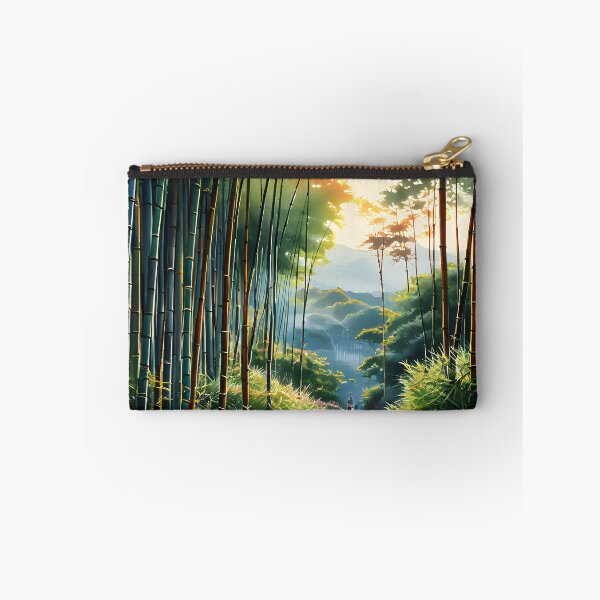Item preview, Arashiyama Bamboo Grove: Enchanting Watercolor Pathway designed and sold by LSVart.