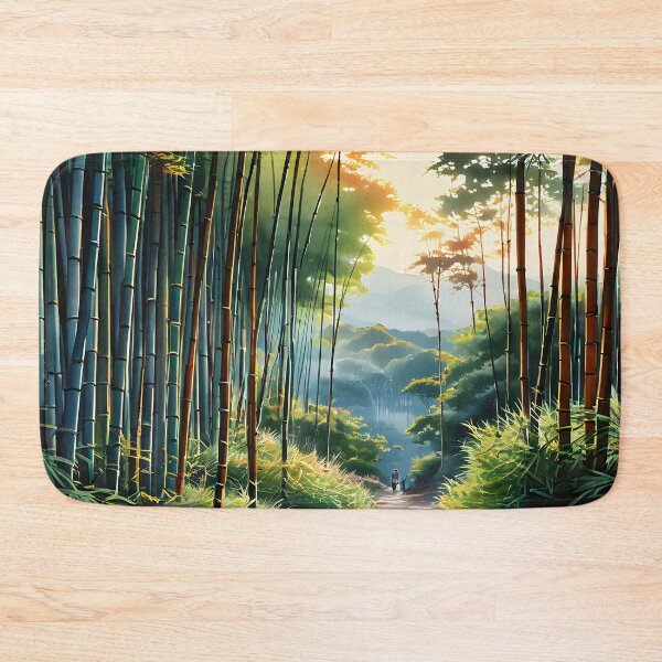 Item preview, Arashiyama Bamboo Grove: Enchanting Watercolor Pathway designed and sold by LSVart.