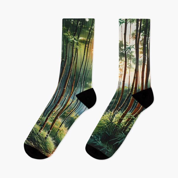 Item preview, Arashiyama Bamboo Grove: Enchanting Watercolor Pathway designed and sold by LSVart.
