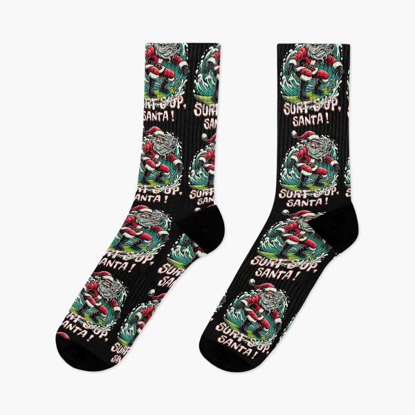 Item preview, Surfing Santa Claus Summer Christmas Holiday Fun designed and sold by Taans-Creation.