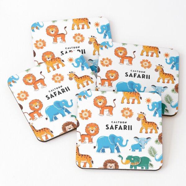 Item preview, cartoon safari animals designed and sold by LuArtesEstampas.