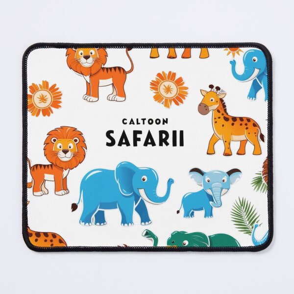 Item preview, cartoon safari animals designed and sold by LuArtesEstampas.