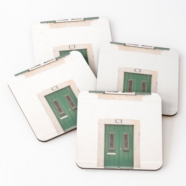 Item preview, The green door nr. 197 in Ericeira, Portugal - summer street and travel photography  designed and sold by Christa Stroo Photography.
