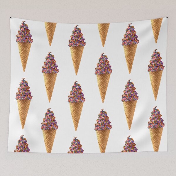 Item preview, Rainbow Sprinkles Chocolate Ice Cream Cone designed and sold by Deborah Camp.