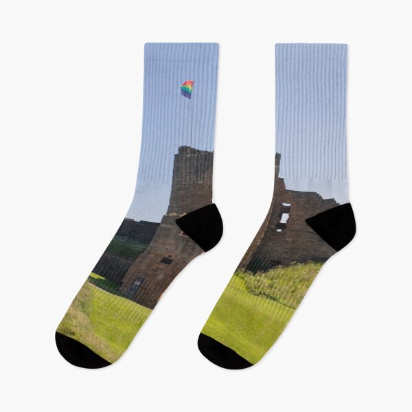 Item preview, Tynemouth Castle and a Rainbow Flag designed and sold by Violaman.