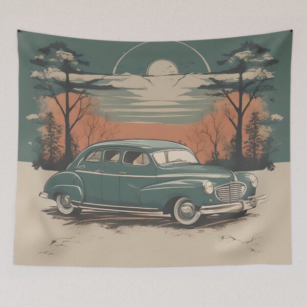 Item preview, Vintage Car 5 designed and sold by DrawingAndText.