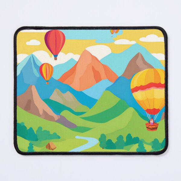 Item preview, Hot Air Balloon Adventure Over Majestic Mountains designed and sold by aksoyaybuke.