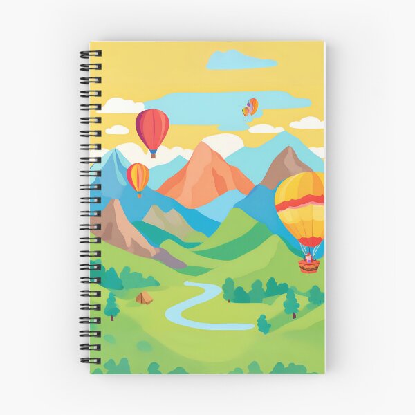 Item preview, Hot Air Balloon Adventure Over Majestic Mountains designed and sold by aksoyaybuke.
