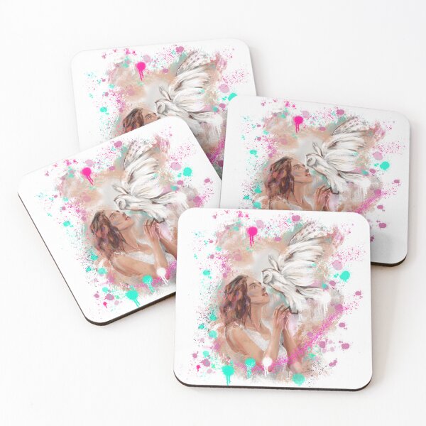 Item preview, Girl with Owl designed and sold by Alexandra Muscalu.