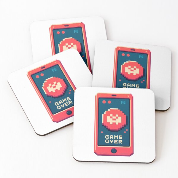 Item preview,   game over retro vintage 8 bit designed and sold by UMIMEDIA.