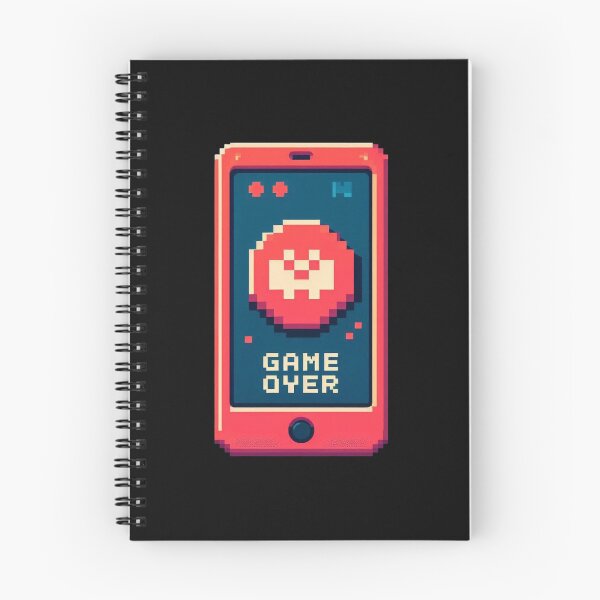 Item preview,   game over retro vintage 8 bit designed and sold by UMIMEDIA.