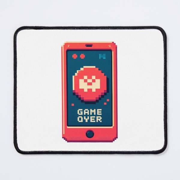 Item preview, game over retro vintage 8 bit designed and sold by UMIMEDIA.