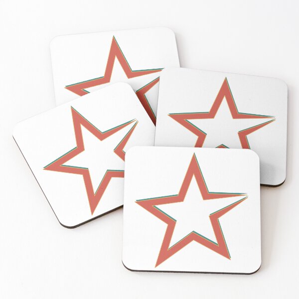 Item preview, Retro star in red teal and gold designed and sold by Brownies22.
