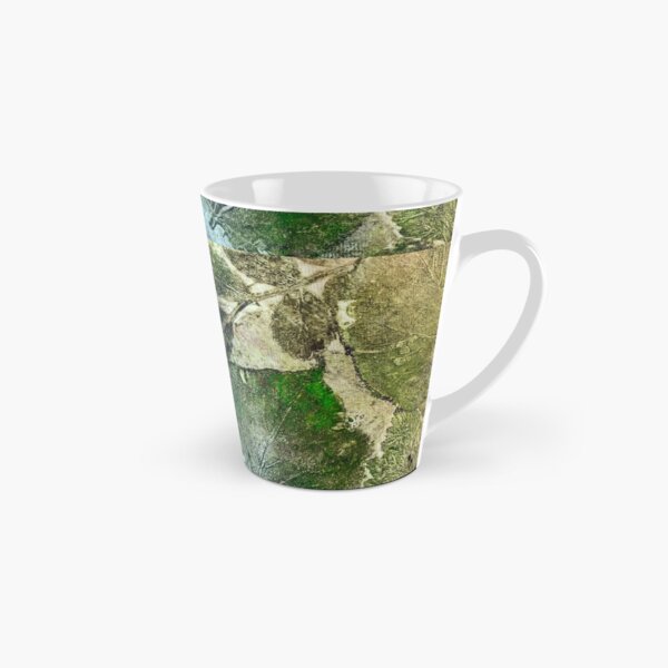 Linde grün, Blattabdruck Tasse (konisch)