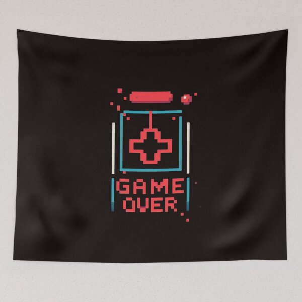 Item preview,   game over retro vintage 8 bit designed and sold by UMIMEDIA.