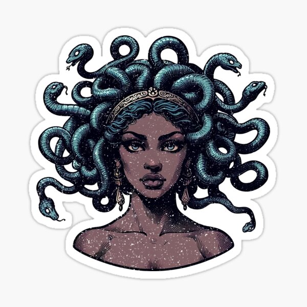 Item preview, Medusa Black Woman designed and sold by teesandlove.