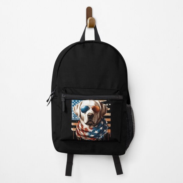 Item preview, Labrador Golden Retriever 4th Of July USA Retro designed and sold by TomFrontierArt.