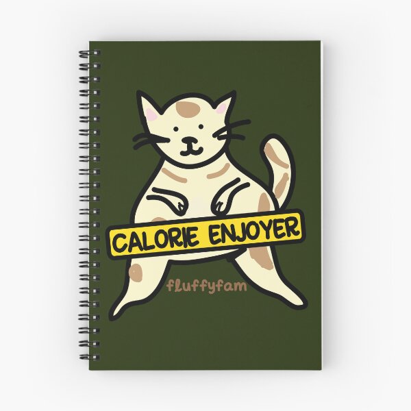 Item preview, Calorie enjoyer cat being happy designed and sold by fluffyfamcraft.