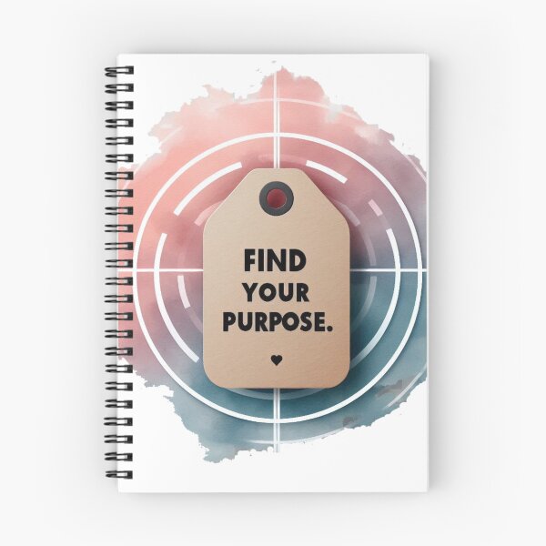 Item preview, Find Your PurPose Quote Tag Radient Pink Blue Peaceful Art  designed and sold by Nanthanon.