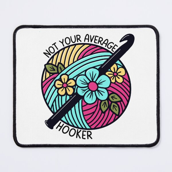 Item preview, Not your average hooker - crochet humor designed and sold by EvergreenWhimsy.