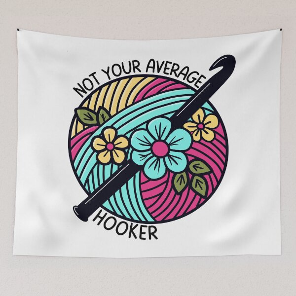 Item preview, Not your average hooker - crochet humor designed and sold by EvergreenWhimsy.