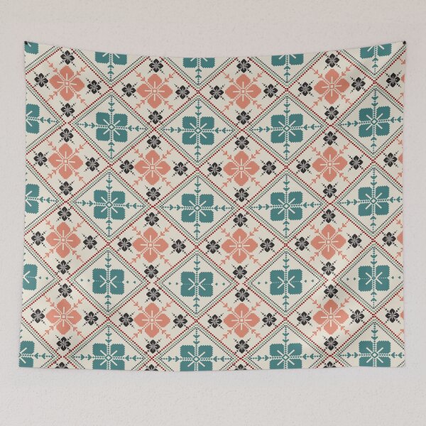 Item preview, Pj4.folk embroidery, and Mexican style, Aztec geometric art ornament print, Design for carpet , cover, wallpaper, wrapping, fabric, clothing , Ikat Abstract Ethnicart, Seamless pattern in tribal designed and sold by Jittarat.
