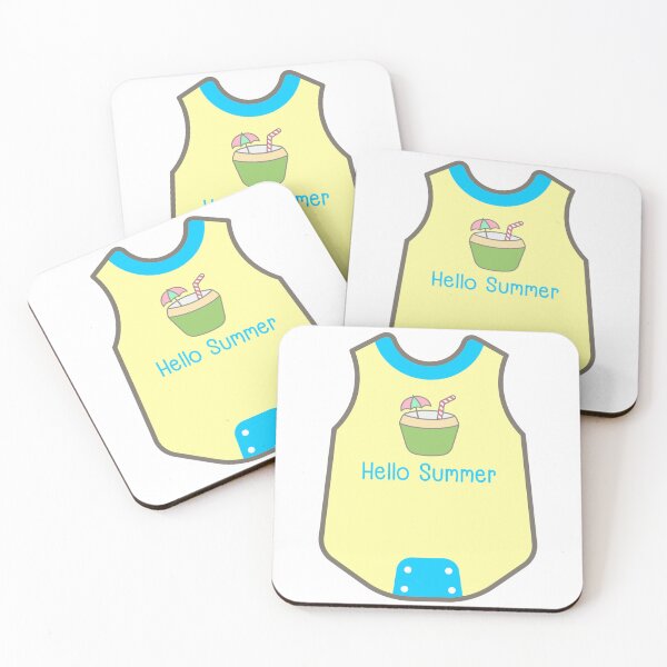 Item preview, Cute baby clothes in Children Style Cartoon illustration hello summer romper designed and sold by nuchz.