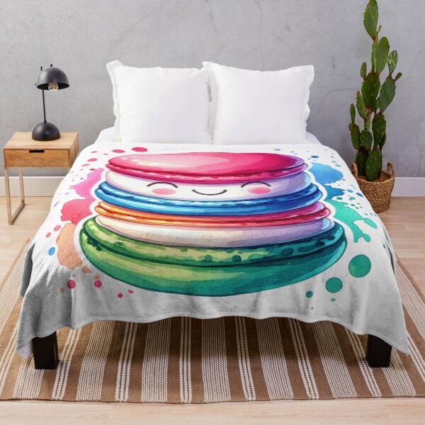 Item preview, Watercolor Happy Macaron designed and sold by InsanseCreation.