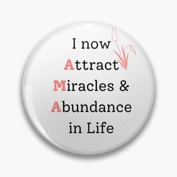 Item preview, Attract Miracles Digital Art,  Daily Positive Affirmation, Home Office Décor, Law of Attraction designed and sold by Kind Krafts.